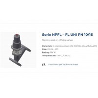 BUROCCO FLUNIPN10/16不銹鋼結構惡劣環境氣動斜座開關截止閥