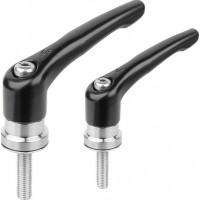 KIPP K1626_SE可調式手柄緞面處理夾緊力增強器內外螺紋